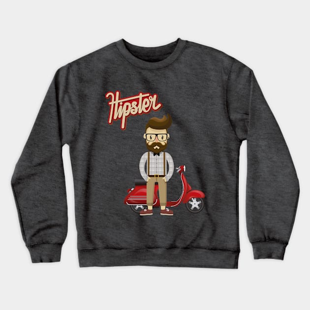 Hipster Crewneck Sweatshirt by hipster